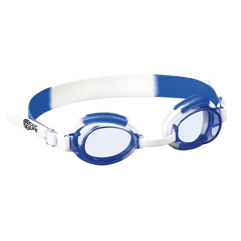BECO SEALIFE Schwimmbrille blau/weiß, Antifog UV-Schutz