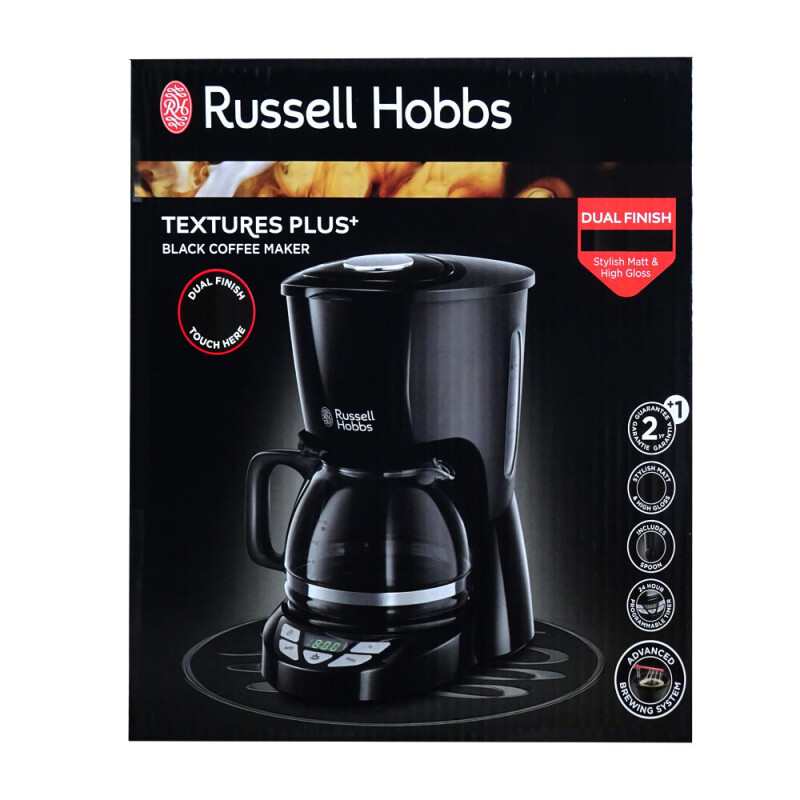 Russell Hobbs 22620-56 Textures Plus Digitale Glas-Kaffeemaschine
