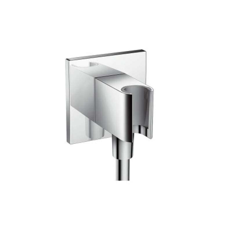 Hansgrohe wall outlet with shower holder fixfit porter squar