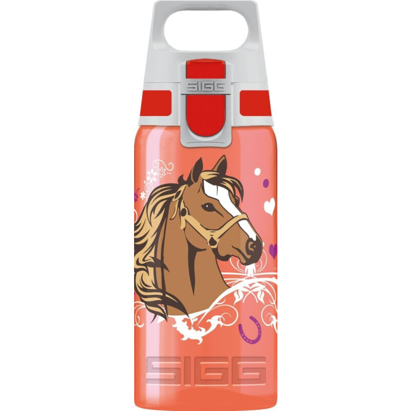 Trinkflasche VIVA ONE Horses, 500 ml hellrot