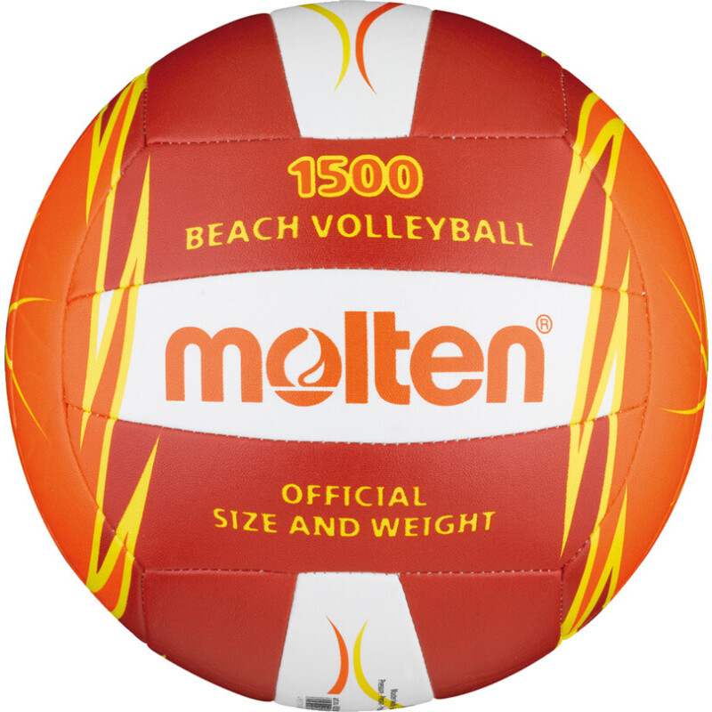 Molten V5B1500-RO Beachvolleyball Freizeitball rot-orange