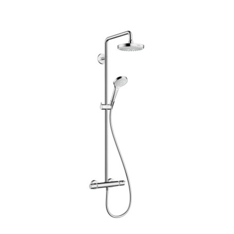 Hansgrohe Showerpipe Duschsystem Croma Select S 180 Ecosmart weiß/chrom, 27254400