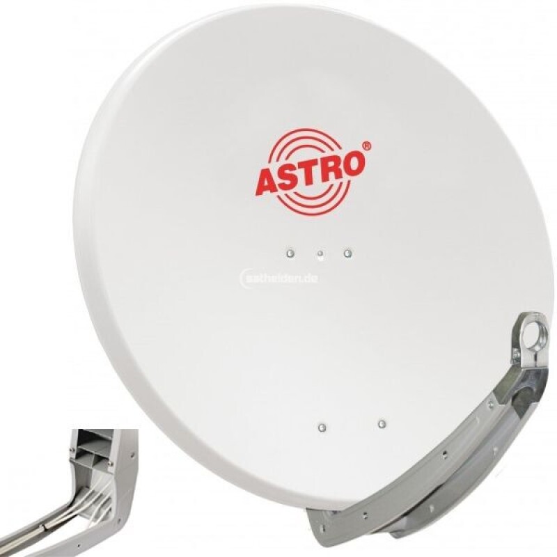 Astro ASP 85 cm W Sat Satelliten Alu Aluminium Spiegel Antenne Schüssel weiß
